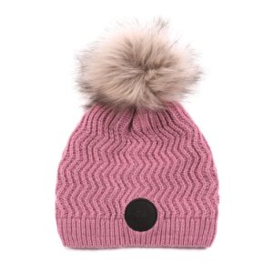 NANO HIVER TUQUE À POMPON ROSE