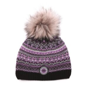NANO HIVER TUQUE À POMPON MAUVE MONT WADDINGTON