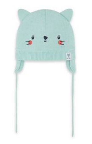 TUCTUC CHAT TUQUE EN TRICOT VERT