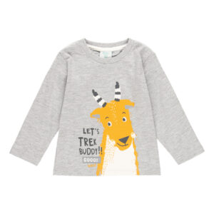 BOBOLI AUTOMNE PETIT GARÇON CHANDAIL GRIS IMPRIMÉ