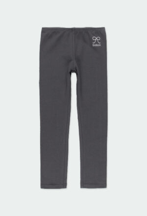 BOBOLI AUTOMNE FILLE BASIC LEGGING GRIS FONCÉ
