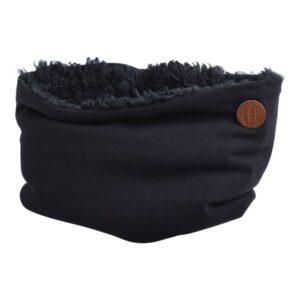 -LP FOULARD EN COTON DOUBLÉ (noir)
