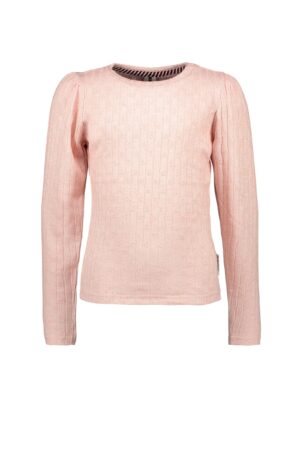 B-NOSY FILLE. CHANDAIL MANCHE LONGUE ROSE PÂLE