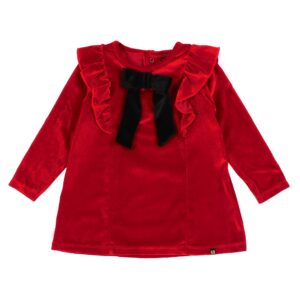 NANO NOEL BÉBÉ FILLE. TUNIQUE ROUGE
