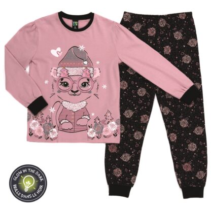 NANO FILLE. PYJAMA CHAT ROSE