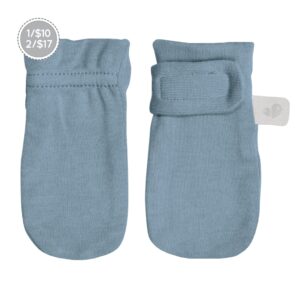 *PERLIMPINPIN Mitaines anti-égratignures bambou BLEU ACIER