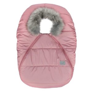 PERLIMPINPIN Housse élastiquée pour siège d'auto HIVER - Rose