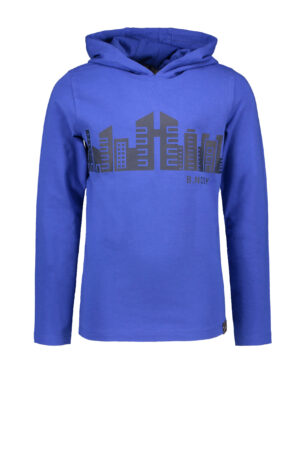 B-NOSY AUTOMNE GARÇON. CHANDAIL MANCHE LONGUE CAPUCHON BLEU