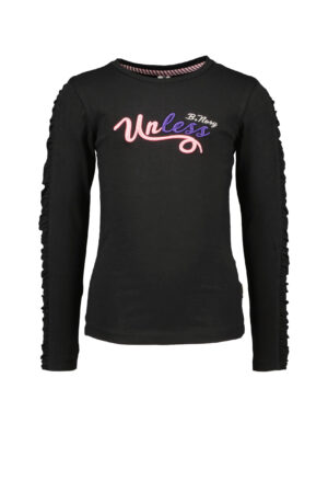 B-NOSY FILLE. CHANDAIL NOIR MANCHE LONGUE