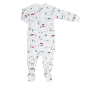 PERLIMPINPIN Pyjama pour bébé en bambou - Sapins de noël