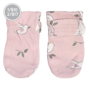 *PERLIMPINPIN Mitaines anti-égratignures bambou Oiseau