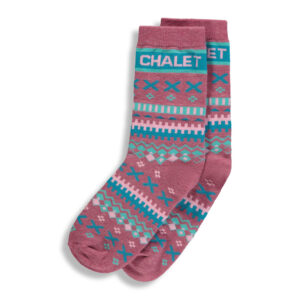 -BIRDZ CHAUSSETTES CHALET PRUNE LAINE DE MÉRINOS