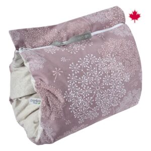 *PERLIMPINPIN Manchon d'allaitement - Pissenlits prune