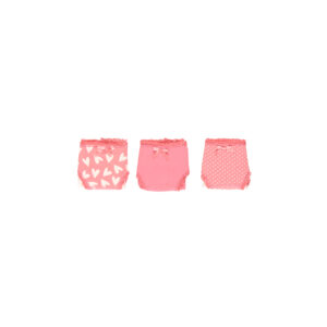 SOUS-VÊTEMENTS BOBOLI culottes Paquet de 3 rose coeur