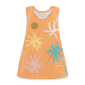 TUCTUC PRINTEMPS FILLE PALMIER CAMISOLE EN JERSEY ORANGE