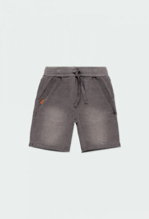 BOBOLI PRINTEMPS GARÇON. BASIC SHORT EN JEANS MOU GRIS
