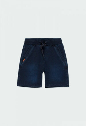 BOBOLI PRINTEMPS GARÇON. BASIC SHORT EN JEANS MOU MARINE