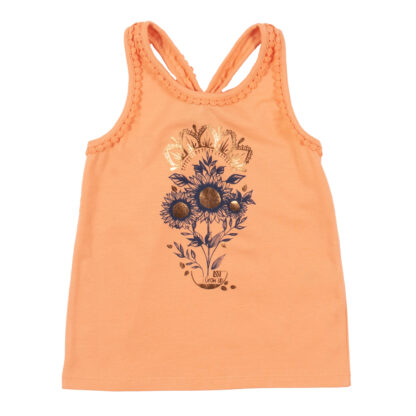 -NANO PRINTEMPS STATION RÉTRO CAMISOLE CORAIL