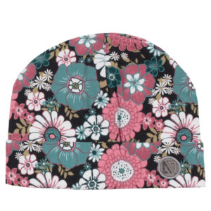 NANO PRINTEMPS EXTÉRIEUR M TUQUE AQUA MARINE FLEURIT (EN STOCK)