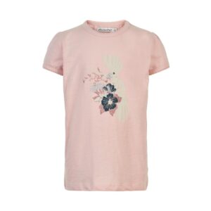 MINYMO PRINTEMPS FILLE. JUNGLE T-SHIRT VIEUX ROSE