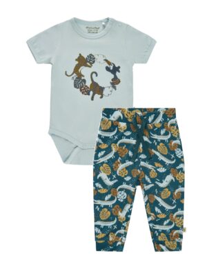 MINYMO BÉBÉ GARÇON. JUNGLE ENSEMBLE 2 PIÈCES