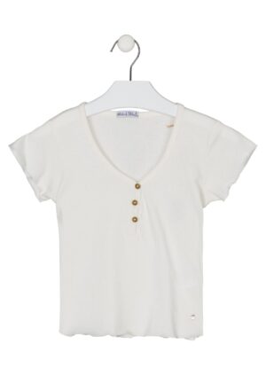 LOSAN PRINTEMPS/ÉTÉ FILLE. GRANDE FILLE BLUE CHIC CHANDAIL IVOIRE