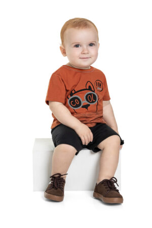 QUIMBY PRINTEMPS/ÉTÉ 22 GARÇON ENSEMBLE T-SHIRT ET SHORT