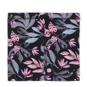 PELUCHE ET TARTINE SOLDE PRINTEMPS/AUTOMNE FOULARD EN JERSEY FLEURIT NOIR