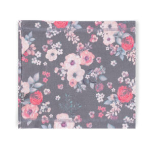 PELUCHE ET TARTINE SOLDE PRINTEMPS/AUTOMNE FOULARD EN JERSEY FLEURIT GRIS