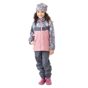 PELUCHE ET TARTINE PRINTEMPS ENSEMBLE DE PLUIE GEMMA DOUBLÉ EN POLAR