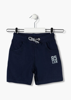 LOSAN PRINTEMPS/ÉTÉ GARÇON. BASIC SHORT EN JERSEY MARINE 2 À 16 ANS