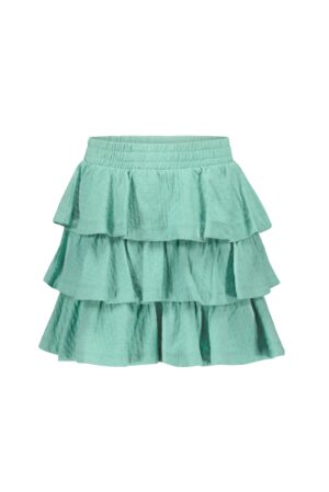 B-NOSY PRINTEMPS/ÉTÉ FILLE HIPPIE JUPE VERTE À ÉTAGE (EN STOCK)