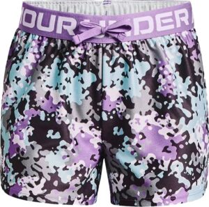 UNDER ARMOUR FILLE Short imprimé Play Up violet/noir