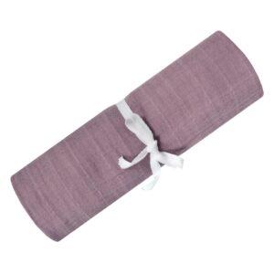 PERLIMPINPIN Couverture mousseline coton PRUNE