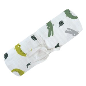 PERLIMPINPIN Couverture mousseline coton CROCODILES