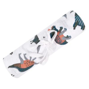 PERLIMPINPIN Couverture mousseline coton DINOSAURES