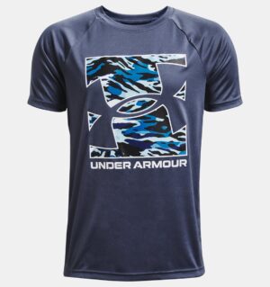 UNDER ARMOUR GARÇON t-shirt UA Tech™Logo Hybrid pour garçon bleu