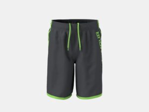 UNDER ARMOUR GARÇON Short UA pour garçon gris foncé bande lime