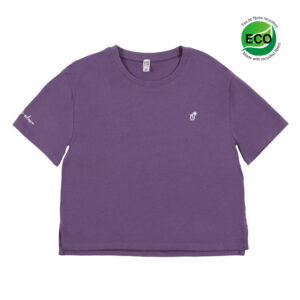 NANO PRINTEMPS DÉTENTE FEMME. T-SHIRT COURT MAUVE (EN STOCK)
