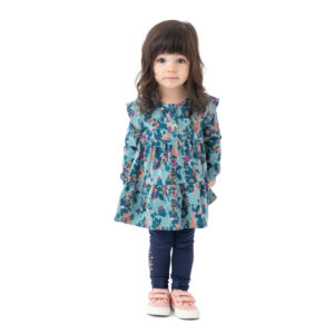 NANO AUTOMNE BÉBÉ FILLE JOLIE MAGICIENNE ENSEMBLE TUNIQUE ET LEGGING MARINE