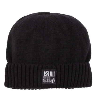 -NANO HIVER TUQUE EN TRICOT DOUBLÉ POLAR NOIR BILLY – Image 3