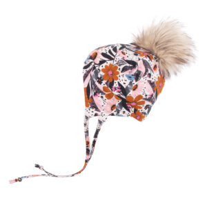 NANO AUTOMNE/PRINTEMPS JERSEY TUQUE IVOIRE FLEURIT (AVEC CORDON)