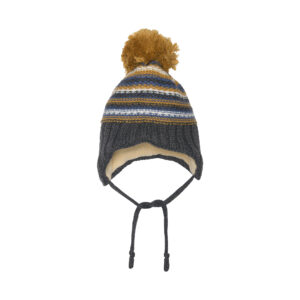 DEUX PAR DEUX HIVER TUQUE TRICOT GRIS POUR BÉBÉ (EN STOCK)