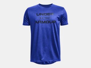 UNDER ARMOUR garçon t-shirt UA Vented Graphic bleu