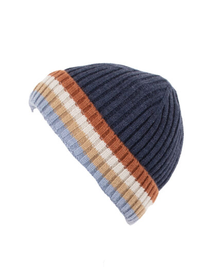 PELUCHE & TARTINE TUQUE TRICOT AVEC CORDON JUSQU’À 2/5Y VINCENT MARINE – Image 2