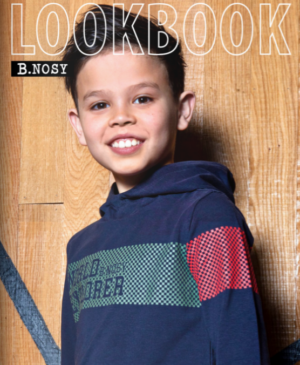 B.NOSY GARÇON B BRAVE CHANDAIL MARINE À CAPUCHON