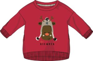 LOSAN AUTOMNE 2022 BÉBÉ GARÇON CHANDAIL OUATER ROUGE