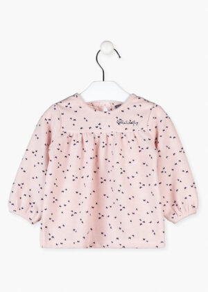 LOSAN AUTOMNE 2022 BÉBÉ FILLE CHARMED TUNIQUE ROSE PÂLE