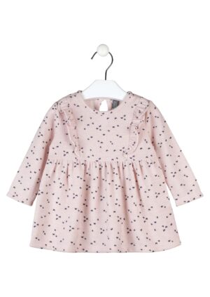LOSAN AUTOMNE 2022 BÉBÉ FILLE CHARMED ROBE ROSE PÂLE