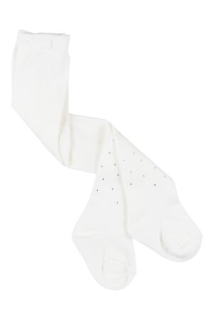 LOSAN AUTOMNE 2022 BÉBÉ FILLE COLLANT BLANC CRÈME AVEC PETIT BRILLANT